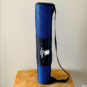 Blue Yoga Mat with Carrying Case